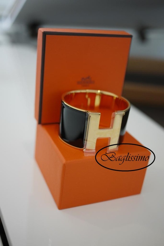 Hermès Clic Clac H Bracelet Black - Baglissimo